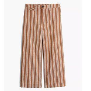 Emmett Wide-Leg Crop Pants in Stripe